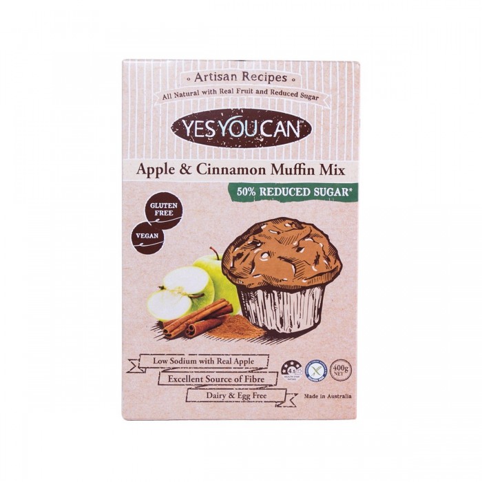 Yes You Can - Apple & Cinnamon Muffin Mix (400g)