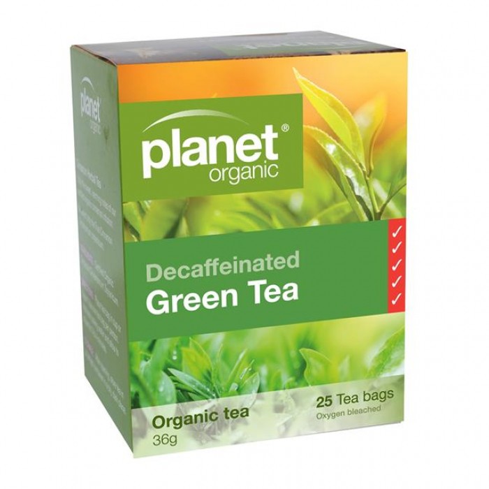 Planet Organics - Green Tea Decaffeinated Herbal Tea (25 Bags)