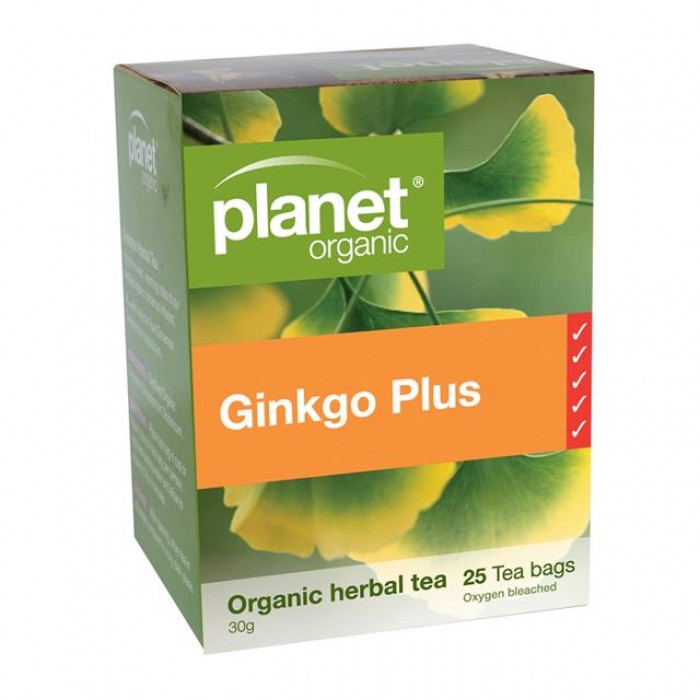 Planet Organics - Ginkgo Plus Herbal Tea (25 Bags)