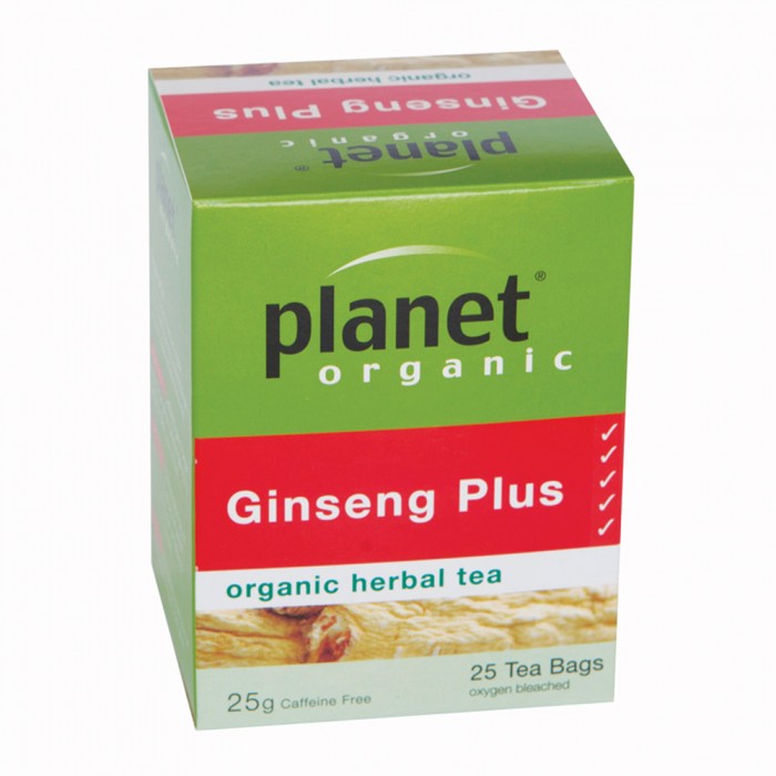 Planet Organics - Ginseng Plus Herbal Tea (25 Bags)