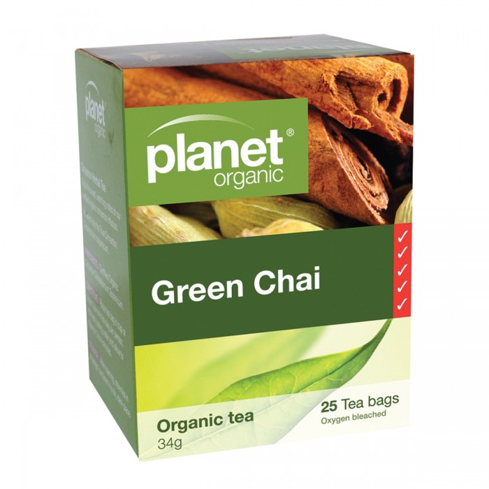 Planet Organics - Green Chai Herbal Tea (25 Bags)
