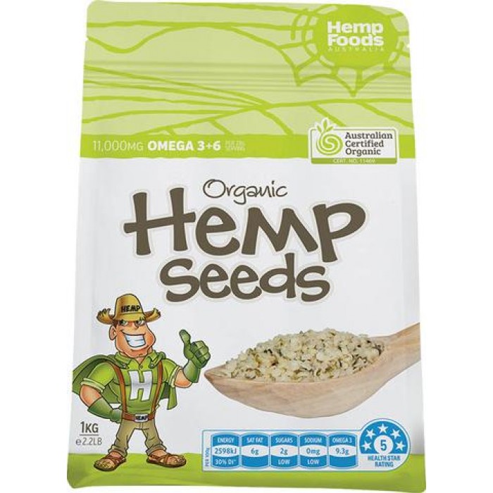 Hemps Food - Organic Hemp Seeds (1Kg)
