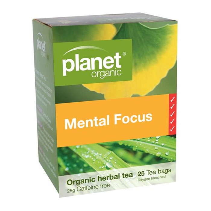 Planet Organics - Mental Focus Herbal Tea (25 Bags)
