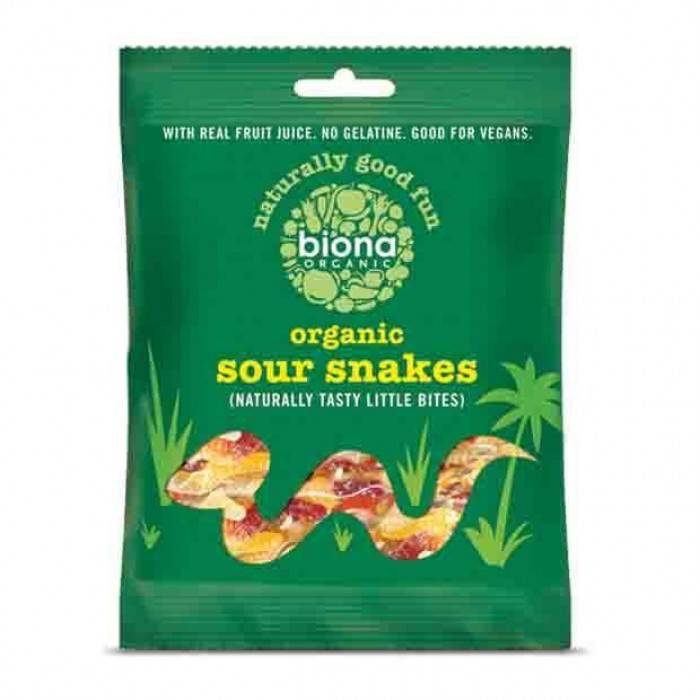 Biona Organics - Sour Snakes Gummy Lollies (75g)