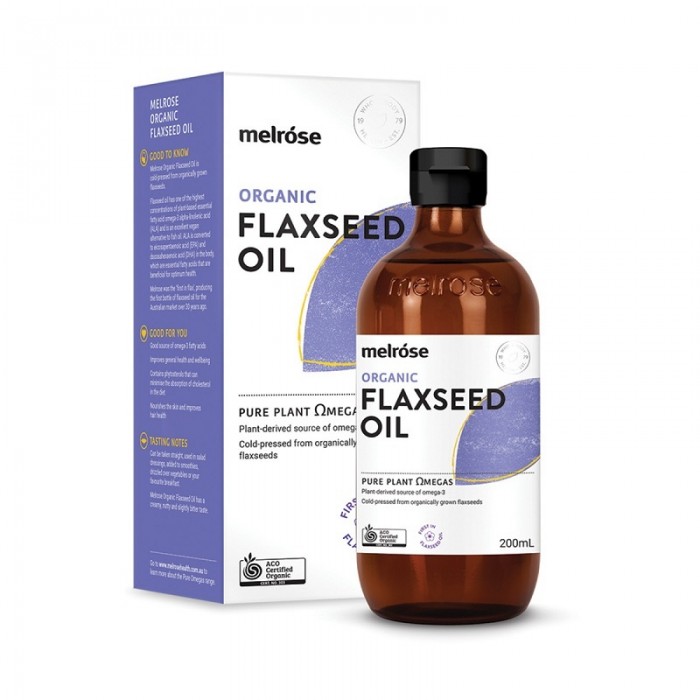 MELROSE Flaxseed Oil Certified Organic 200ml