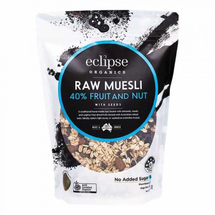 Eclipse Organics - Raw Muesli 40% Fruit and Nut (500g)