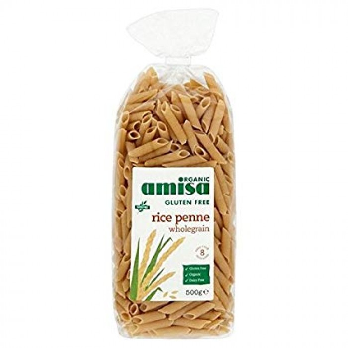 Amisa Organics - Wholegrain Rice Penne (500g)