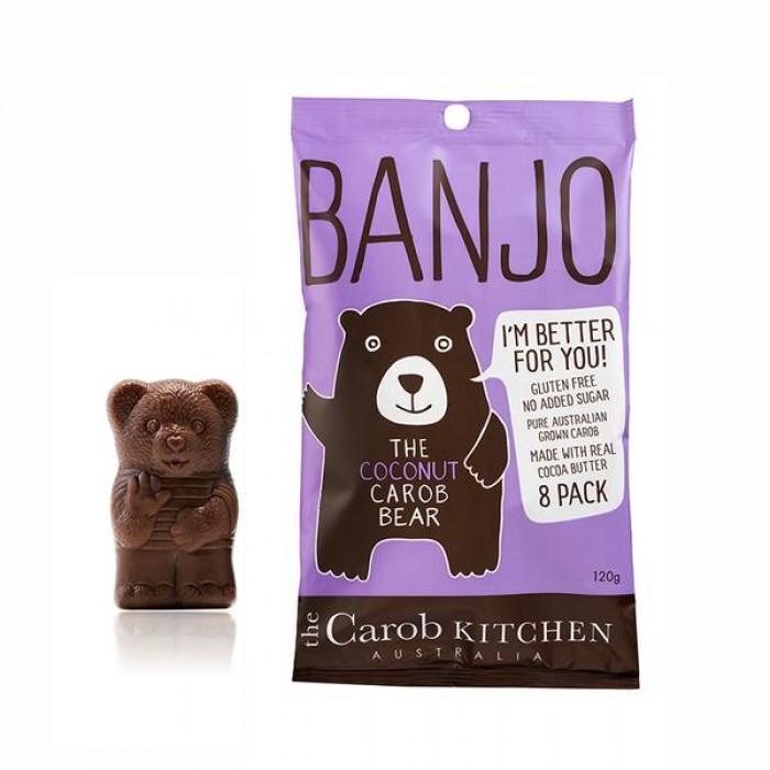 The Carob Kitchen Banjo Bear Coconut 120g
