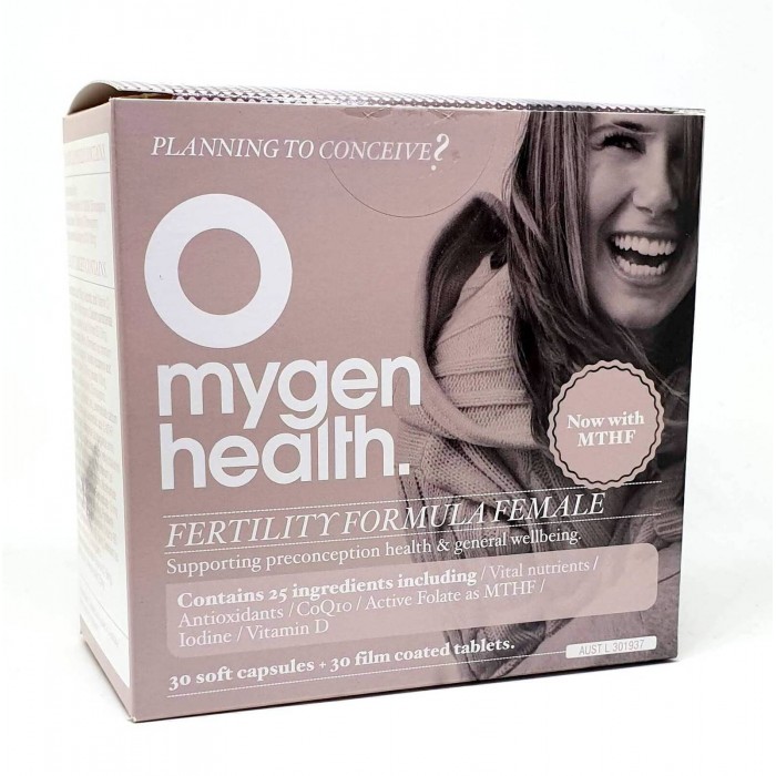 mygen health - Female Fertility Support Formula (30 Tablets & Capsules)