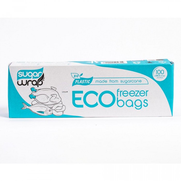 Eco Sugar Wrap - Freezer Bag Large (100 Bags)