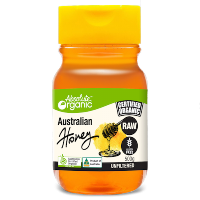Absolute Organics - Raw Honey Squeeze (500ml)