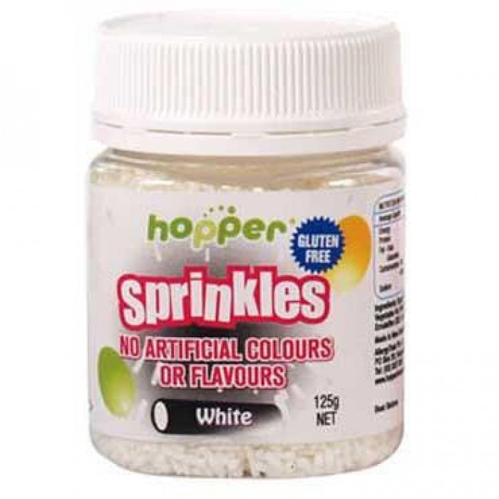 Hopper's - White Sprinkles (125g)