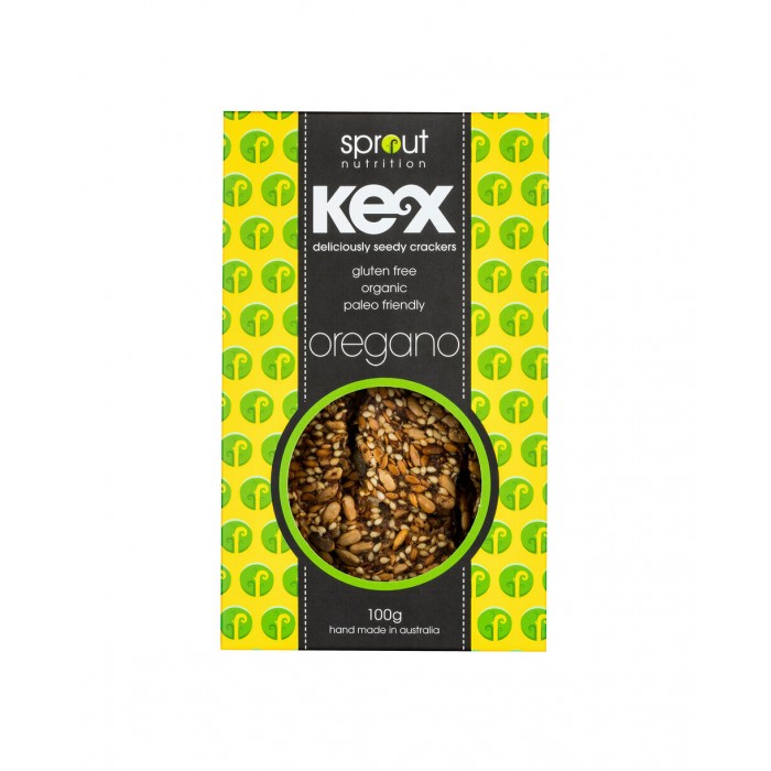 Sprout Nutrition - Kex Seedy Crackers Oregano (100g)