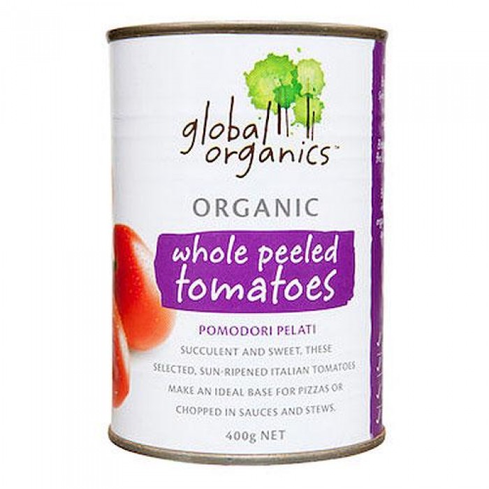 Global Organic - Whole Peeled Tomatoes (400g)