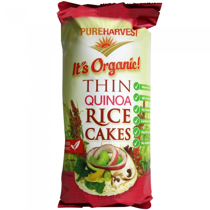 PureHarvest Quinoa Rice Cakes (150g)