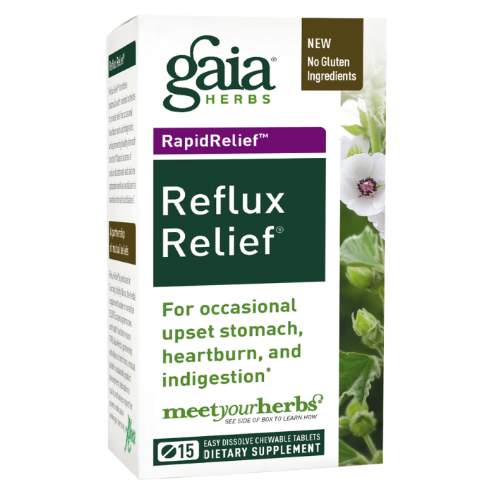 Gaia Herbs - Reflux Relief (15 Tablets)
