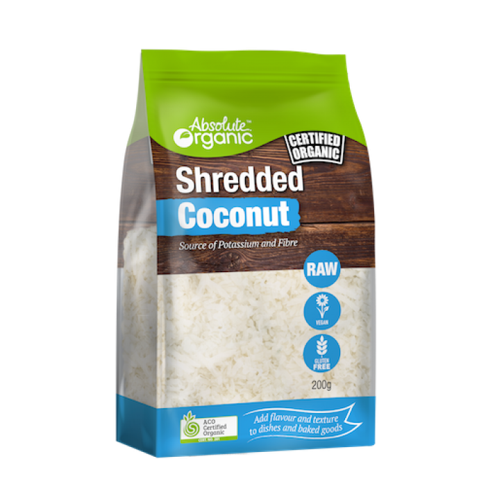 Absolute Organics - Shredded Coconut (200g)