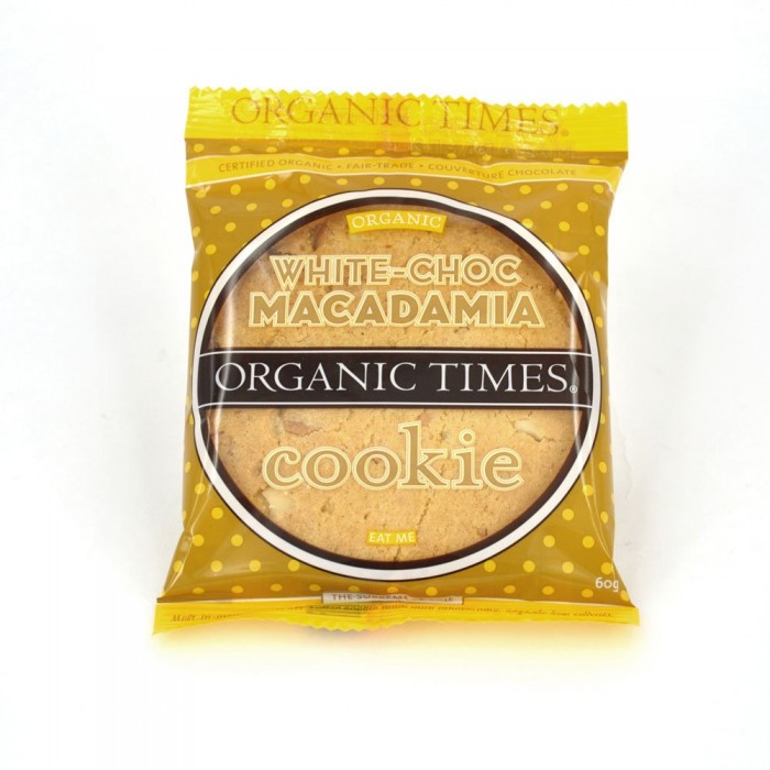 Organic Times - White Choc and Macadamia (60g)