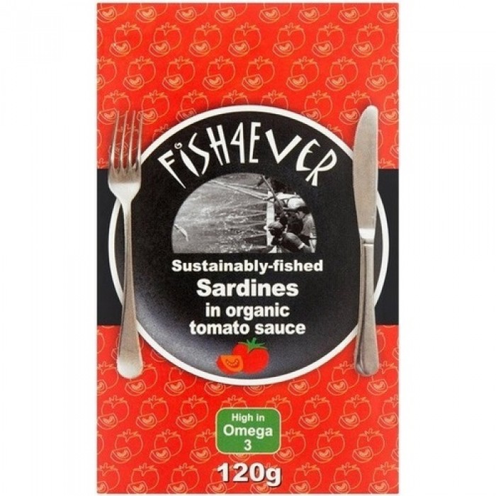 Fish4Ever Sardines in Organic Tomato Sauce - 120g