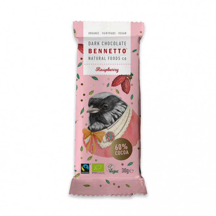 Bennetto Dark Chocolate Raspberry Organic (32g)