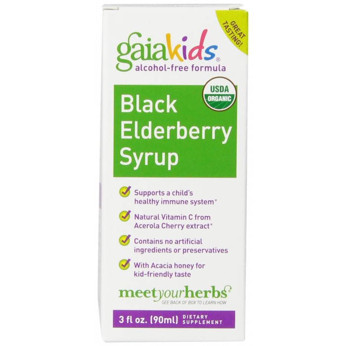 Gaia Kids - Elderberry Syrup (89ml)