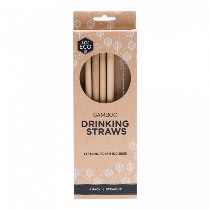 Ever Eco - Bamboo Drinking Straws (4 Per Pack)
