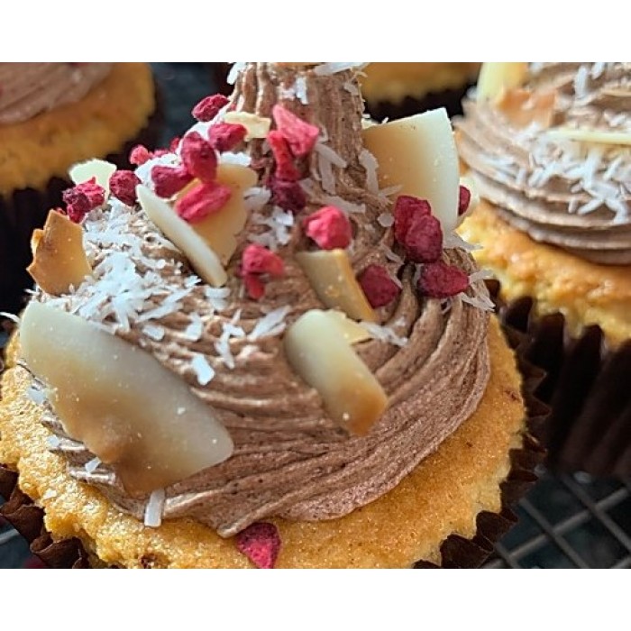 Lamington Organic Cupcake