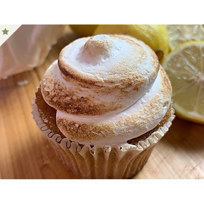 Lemon Meringue Organic Cupcake