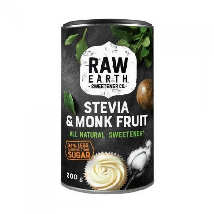 Raw Earth Natural Sweetner Stevia & Monk Fruit (200g)