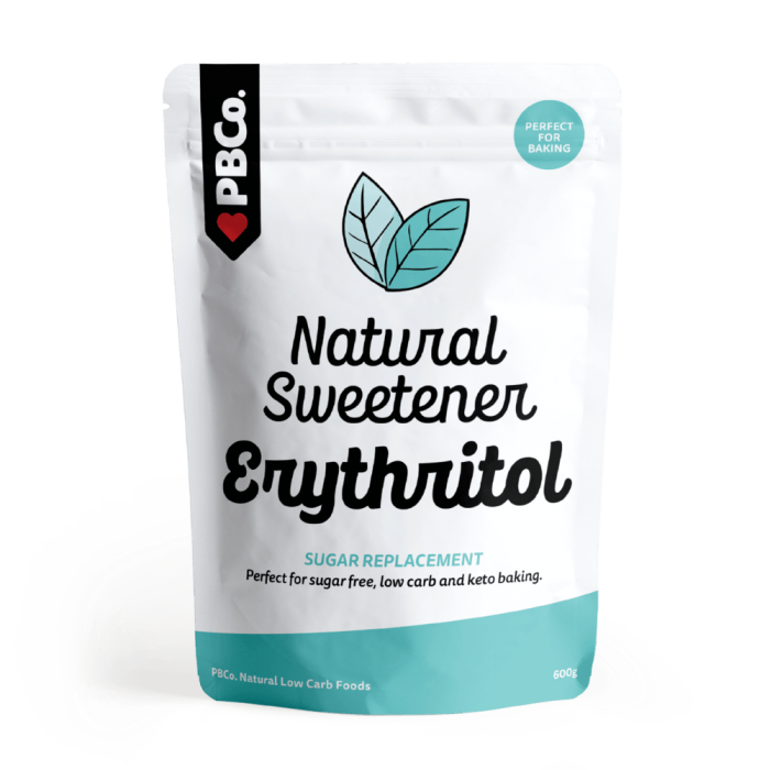 PBCo Erythritol Natural Sweetener 600g