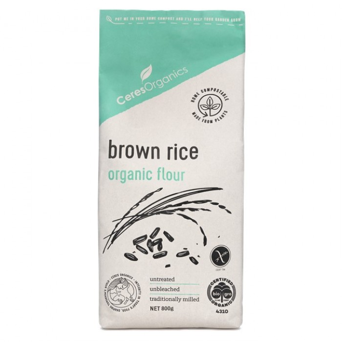 Ceres organics brown rice flour - 800g