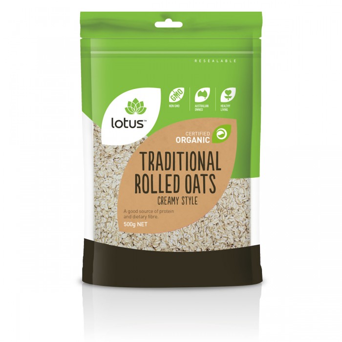 Lotus - Traditional Rolled Oats (1kg)