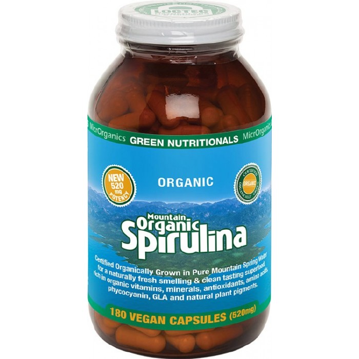 GREEN NUTRITIONALS Mountain Organic Spirulina Tablets 200