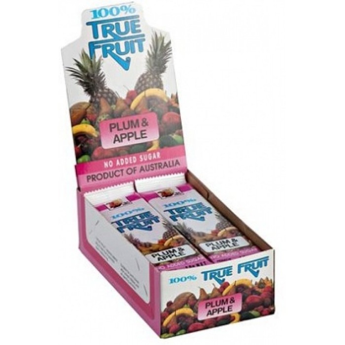 Sun Valley 100% True Fruit - Plum & Apple Fruit Strips (30 Packs of 20g each)