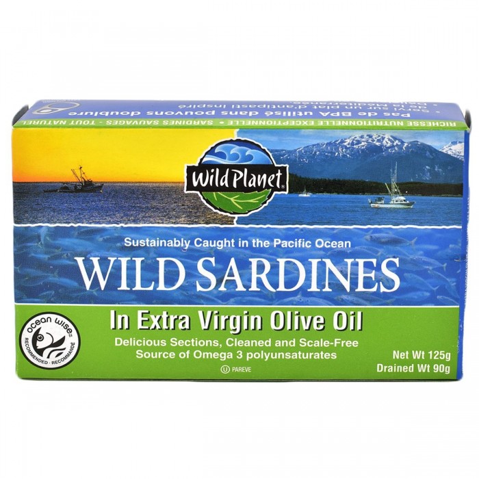 Wild Planet - Sardines in extra virgin olive oil (80g)