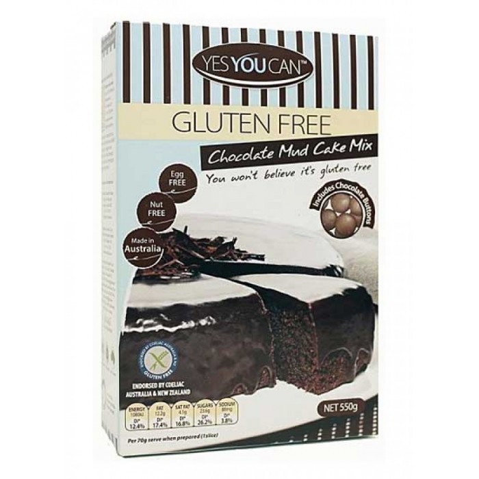 YesYouCan Chocolate Mud Cake Mix GF 550g